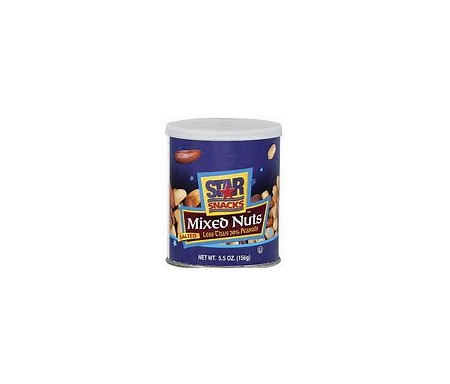 STAR SNACK MIXED NUTS SALTED 113G