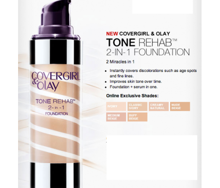 COVERGIRL & OLAY TONE FOUNDATION