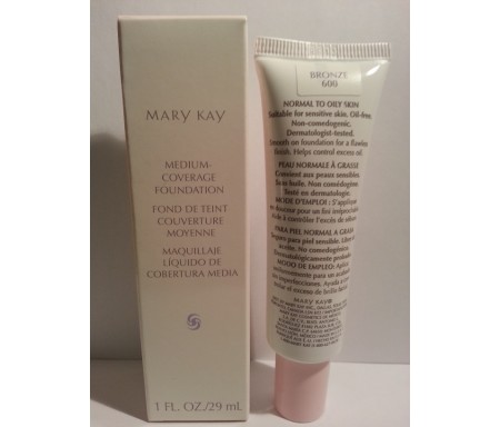 MARY KAY MEDIUM-COVERAGE FOUNDATION - BRONZE 600