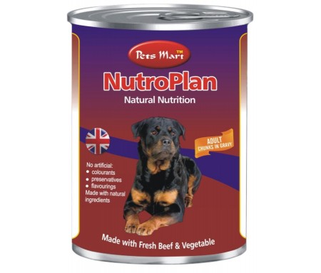 PETS MART NUTROPLAN ADULT CHUNKS IN GRAVY - 400G