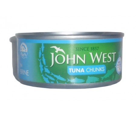 JOHN WESTTUNA FLAKES IN BRINE 185G