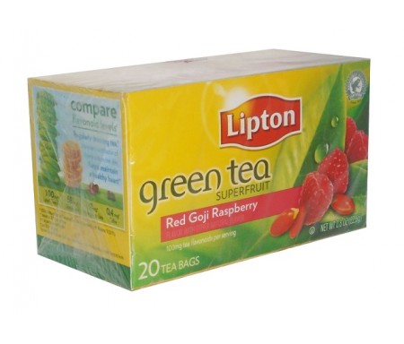 LIPTON GREEN TEA SUPERFRUIT RED GOJI RASPBERRY