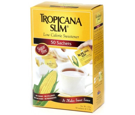 TROPICANA SLIM LOW CALORIE SWEETENER 50 SACHETS