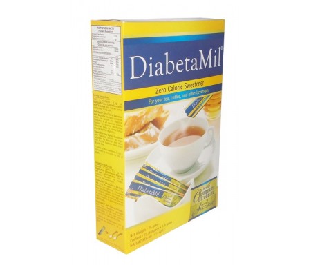 DIABETAMIL ZERO CALORIE SWEETER WITH CHROMIUM PICOLINATE & SUCRALOSE - 50 SACHETS