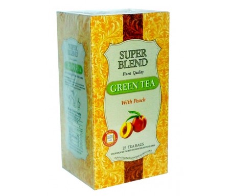 SUPER BLEND GREEN TEA WITH PEACH X 25 TB