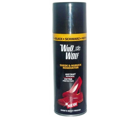 WILD WOLF SUEDE & NUBUCK RENOVATOR BLACK SCHWARZ SPRAY 200ML