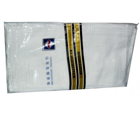 PKT WHITE HANDKERCHIEF X12