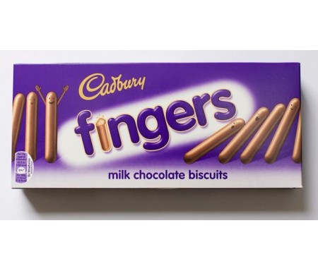 CADBURY FINGERS (BISCUIT, COVERED WITH MILK CHOCOLATE) - 114G