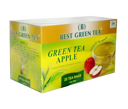 (B) BEST GREEN TEA APPLE - 25 BAGS