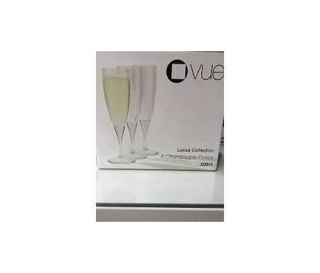 VUE 6PCS CHAMPAGNE FLUTES