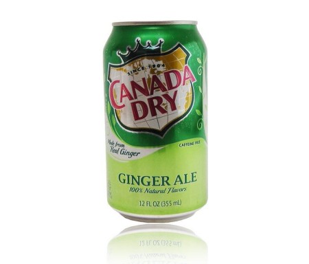 CANADA DRY GINGER ALE 100% NATURAL FLAVORS 355ML