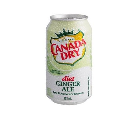 CANADA DRY DIET GINGEMBRE 100% NATURAL FLAVORS 355ML