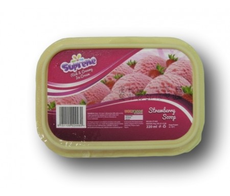 SUPREME VANILLA-STRAWBERRY ICE CREAM 500ML