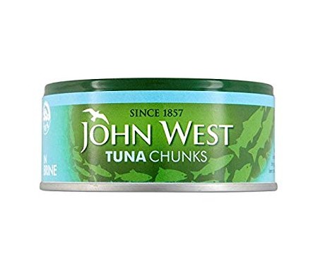 JOHN WEST TUNA CHUNKS IN BRINE 160G