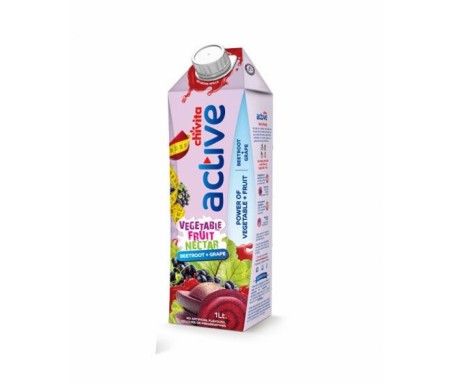 CHIVITA ACTIVE VEGETABLE FRUIT NECTAR BEETROOT+GRAPE FRUIT JUICE 1L