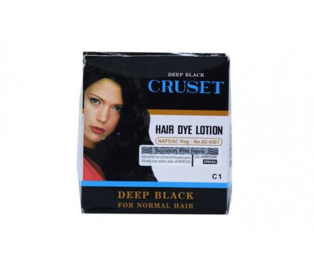 DEEP BLACK CRUSET HAIR DYE LOTION 28ML
