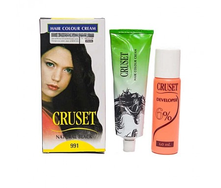 CRUSET NATURAL BLACK HAIR COLOUR CREAM 60ML 