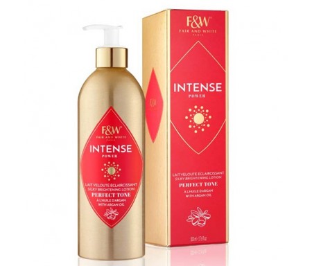 FAIR & WHITE INTENSE POWER SILKY BRIGHENING WITH ARGAN OIL BODY LOTION 500ML 