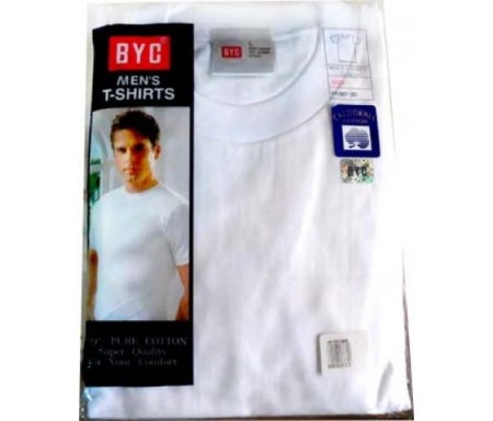 BYC MEN'S UNDERWEAR T-SHIRTS (O-NECK) XL