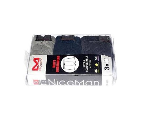 NICEMAN MEN'S COTTON BRIEFS 3 PCS (L)