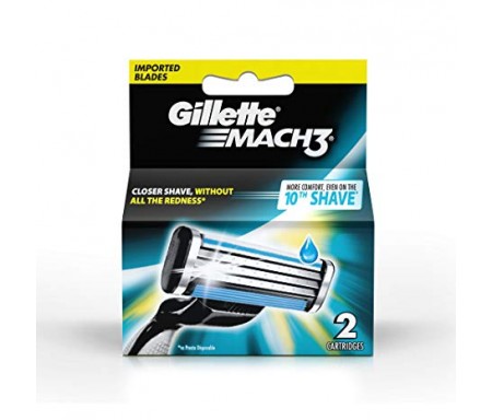 GILLETTE MACH 3 CART BLADE X 2