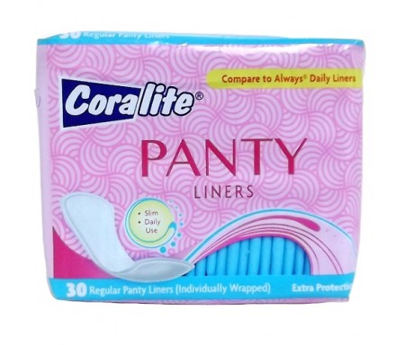 CORALITE PANTY LINERS SLIM DAILY USE 30 REGULAR PANTY LINER 