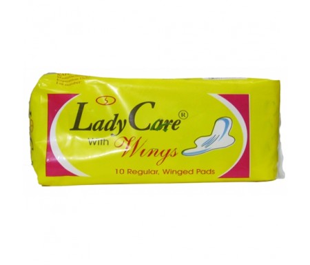 LADYCARE WITH WING 10 REGULAR, WINGED PADS X10