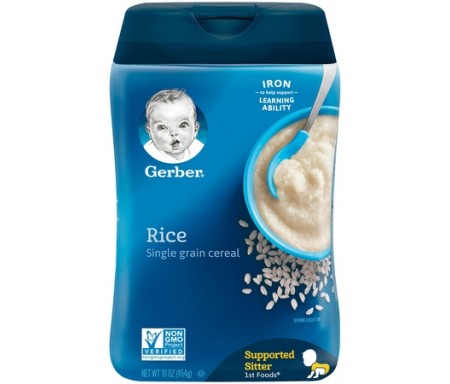 GERBER OATMEAL CEREAL SINGLE GRAIN (SUPPORTED SITTER) 454G 