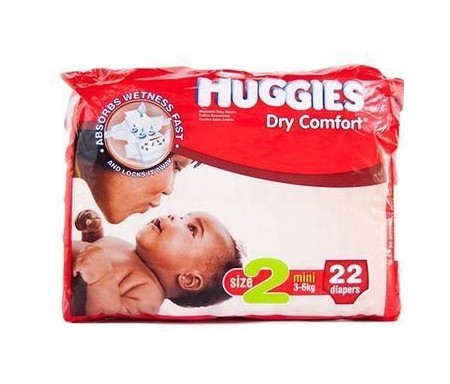 HUGGIES DRY COMFORT SIZE 2-22 COUNT