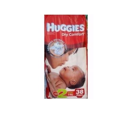 HUGGIES DRY COMFORT SIZE 2- 38 COUNT