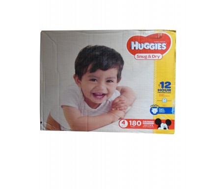 PK HUGGIES SNUG & DRY SIZE (4) - 180