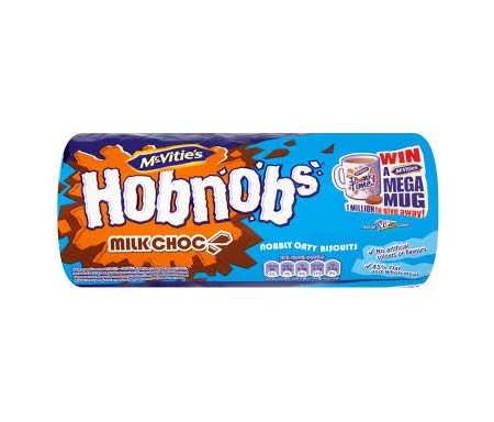 MCVITIE'S HOBNOB MILK CHOCO 300G