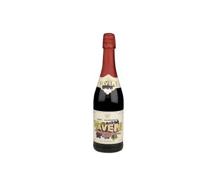 PURE HEAVEN NON-ALCOHOLIC SPARKLING RED GRAPE DRINK 750ML