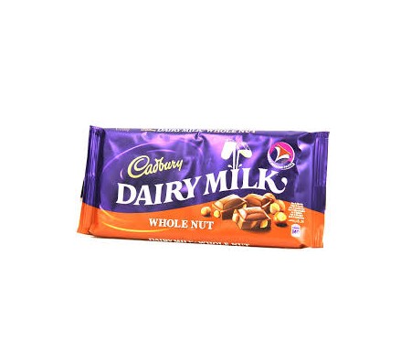 CARDBURY DAIRY MILK WHOLE NUT 200G