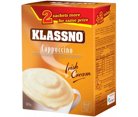 KLASSNO CAPPUCCINO IRISH CREAM 8X18