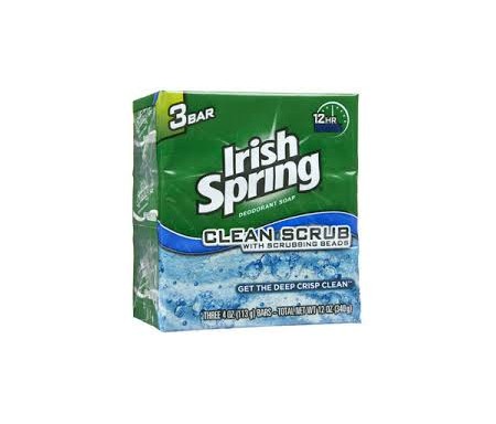 IRISH SPRING CLEAN SCRUB X3 318.93G