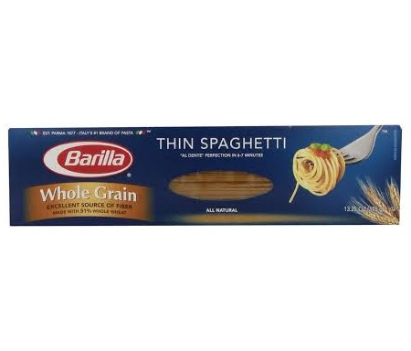 BARILLA WHOLE GRAIN THIN SPAGHETTI