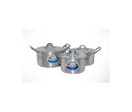 MASTER CHEF ALUMINIUM COOKING POTS X6