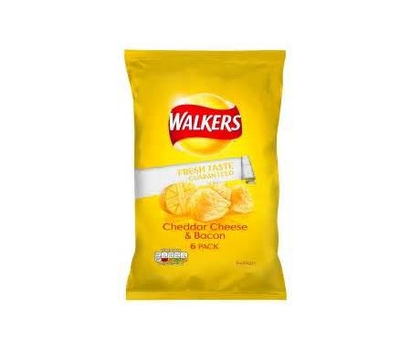 WALKERS CHEDDAR CHEESE & BACON 25G